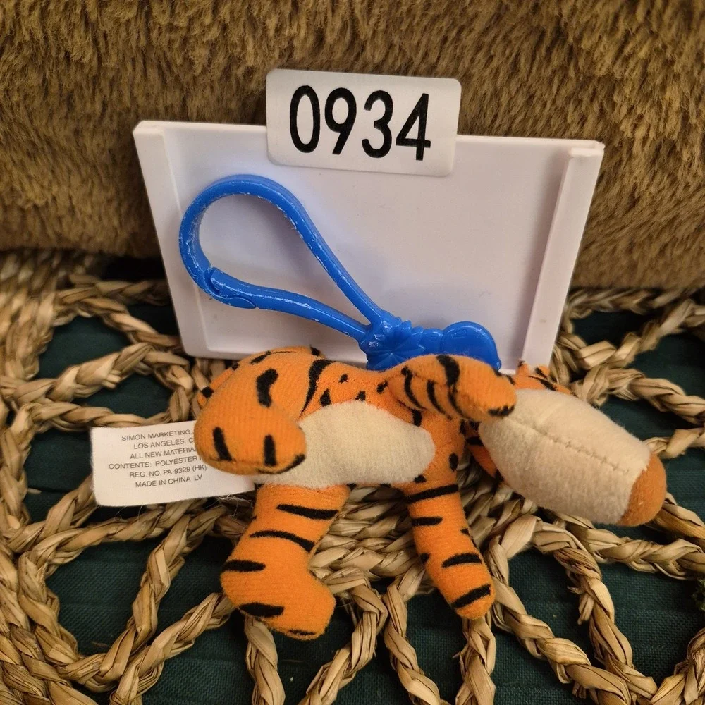 ✅Disney Tigger Movie McDonald's Winnie the Pooh Plush Keychain Clip#️⃣0934